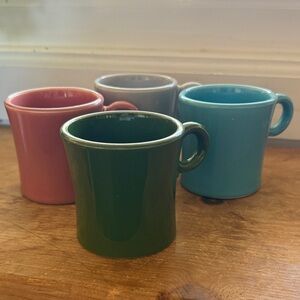 Colorful Fiestaware Ceramic Mug Set